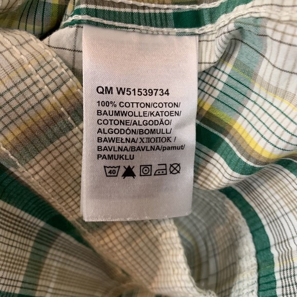 Wrangler American Cowboy Western Pearl Snap Multicolor Short Sleeve Plaid Medium - Picture 6 of 7